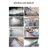 Micro scale dry mist dust suppression
